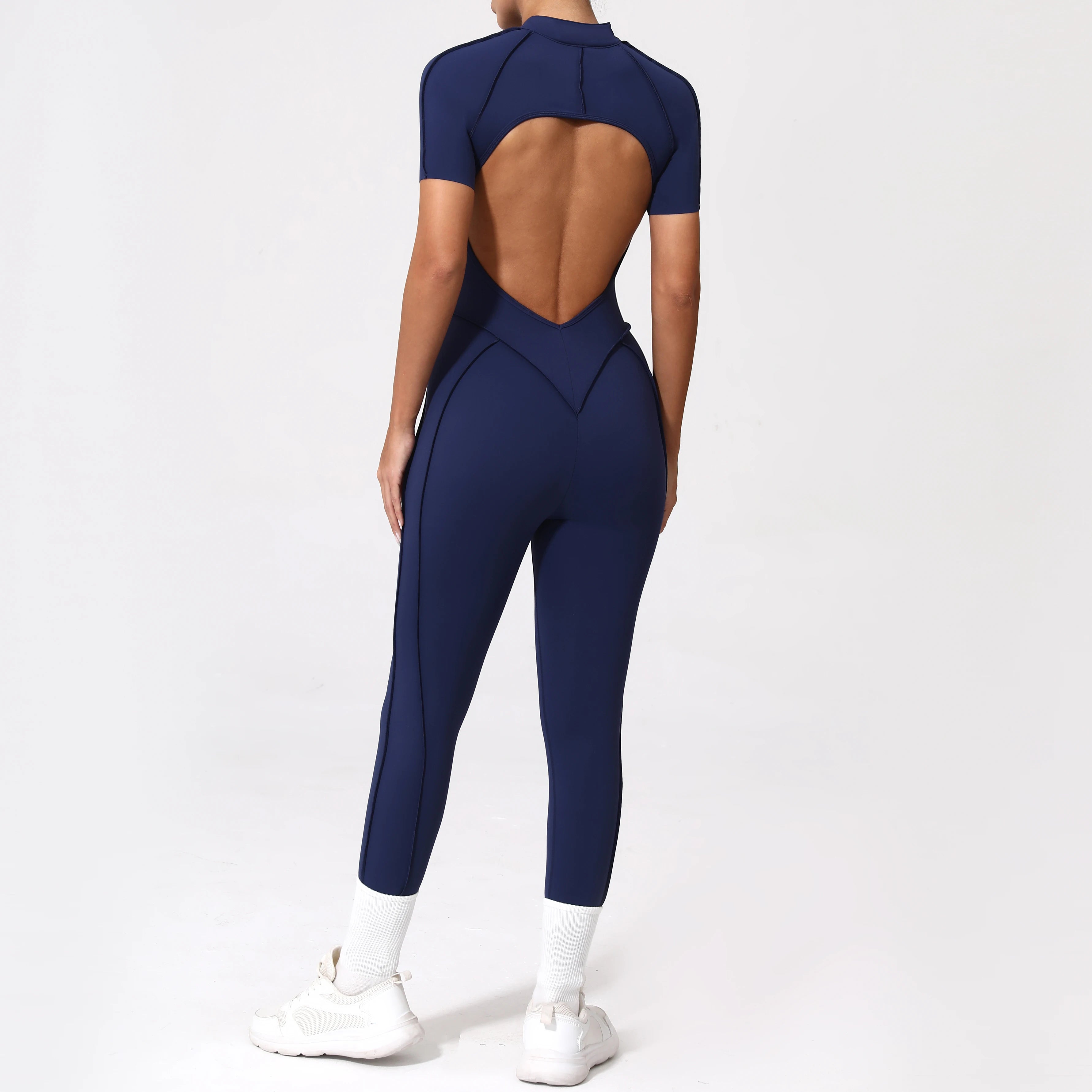 Zipper Back Bodysuit