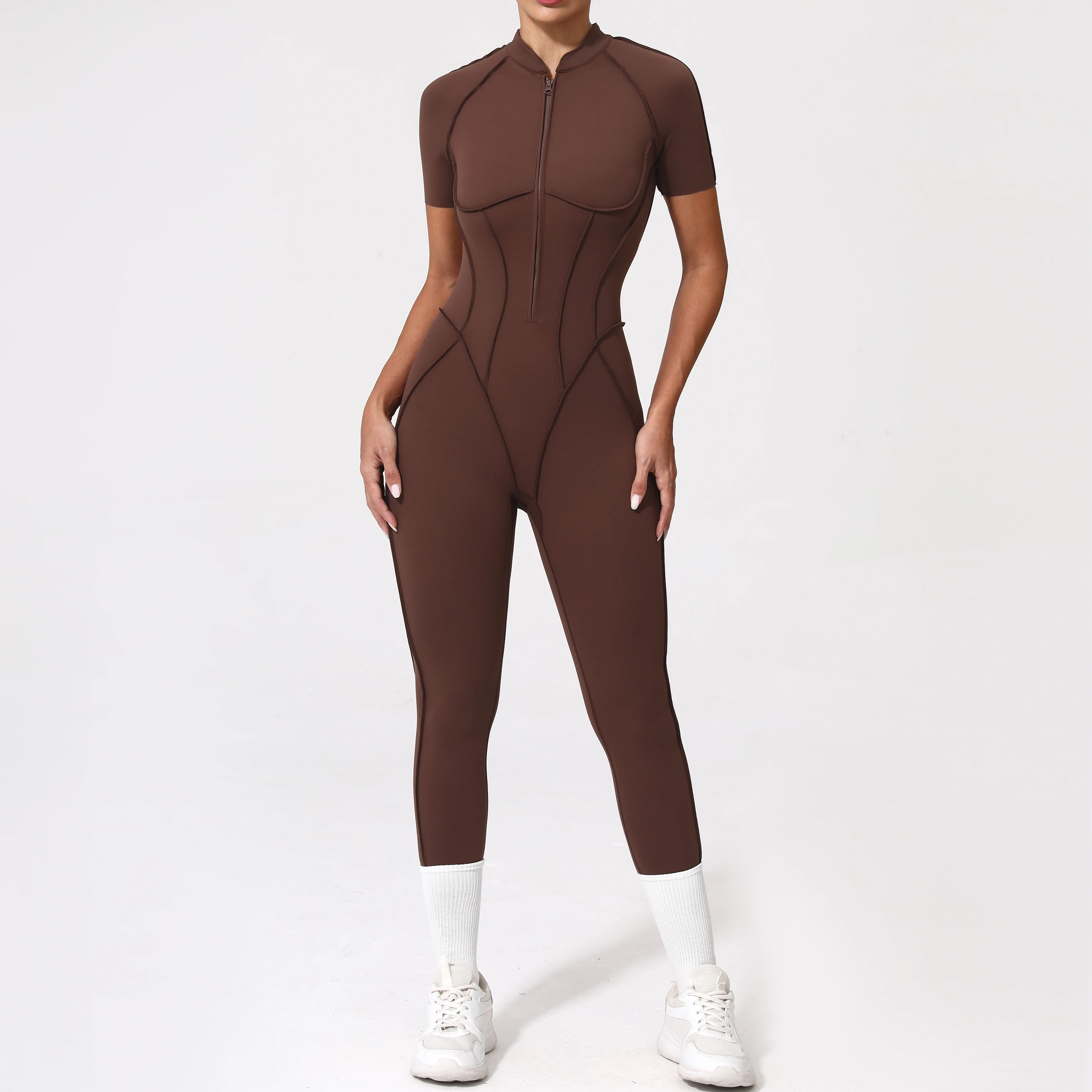 Zipper Back Bodysuit
