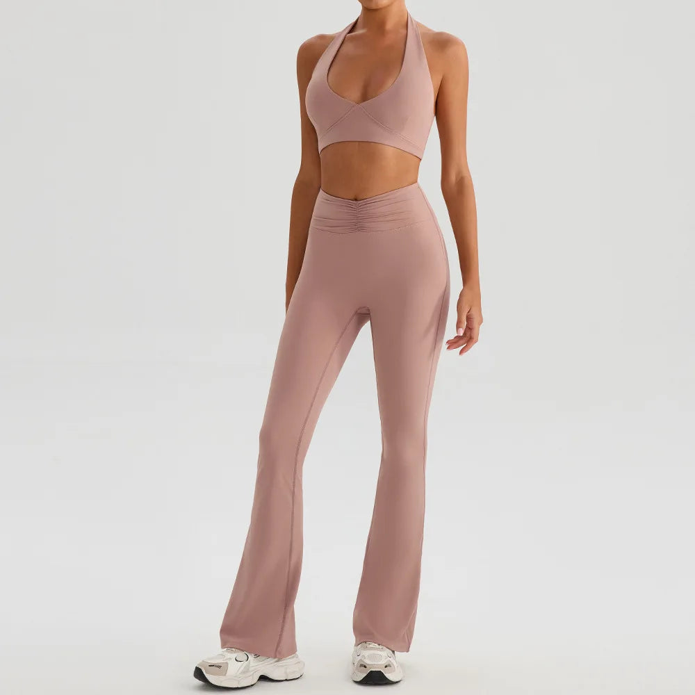Yoga Bra & Flare Set