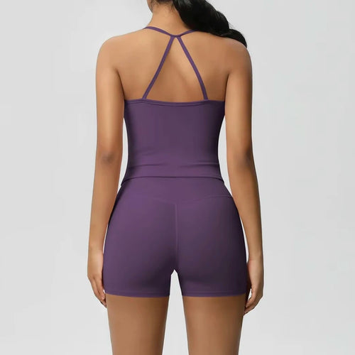 3-Piece Yoga Shorts Set